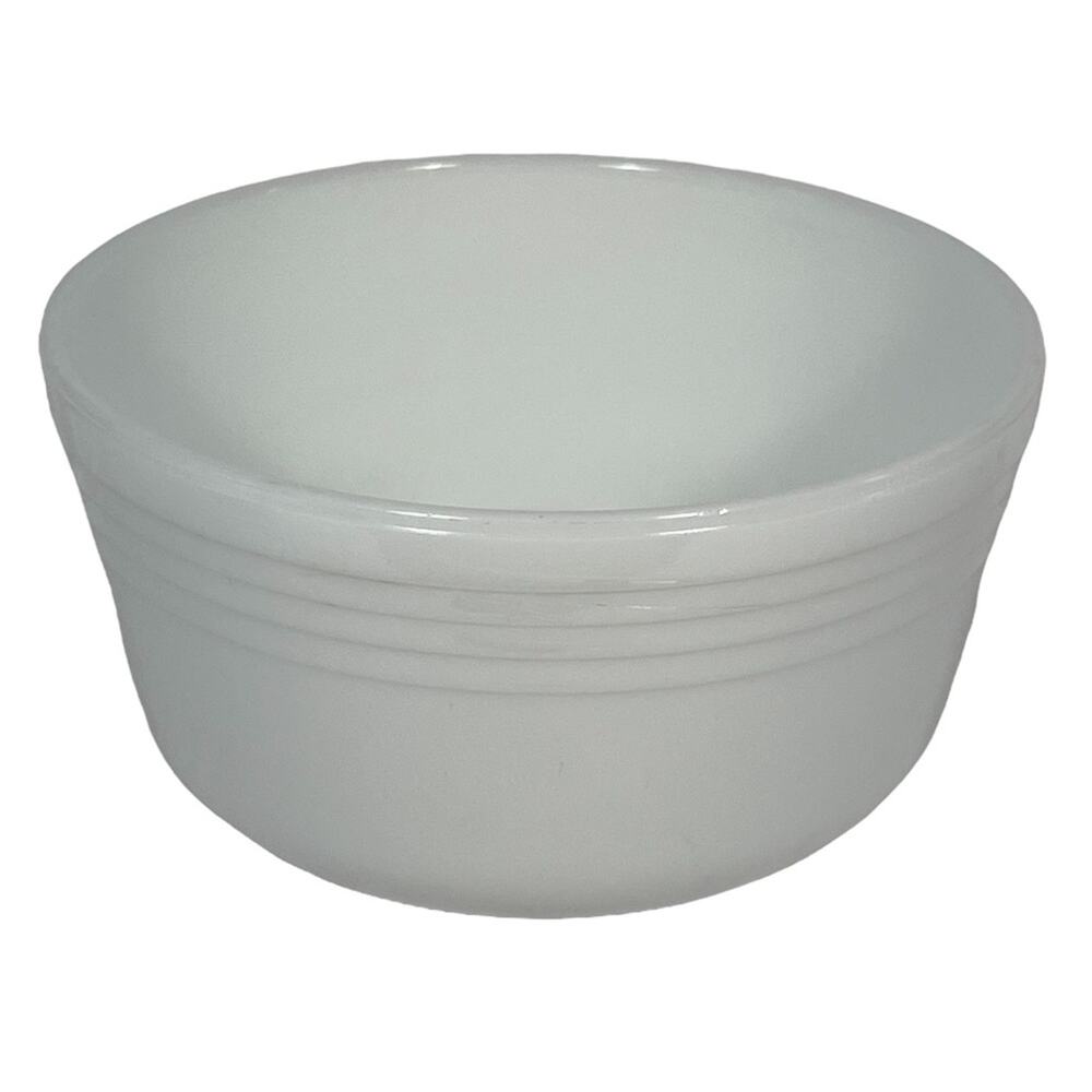 Pyrex Hamilton Beach Vintage 1940s 1950's USA White Milk Glass Large Mixing Bowl